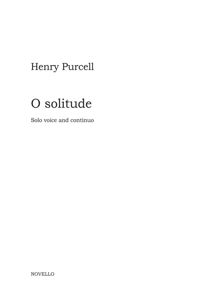 O Solitude